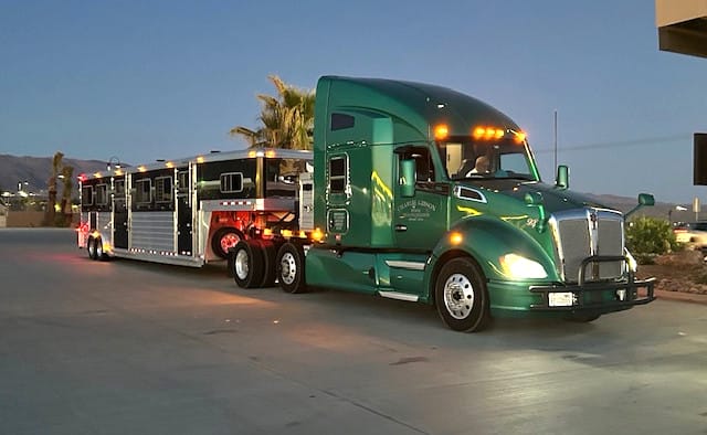 Charlie Gibson Horse Transport Truck and Trailer